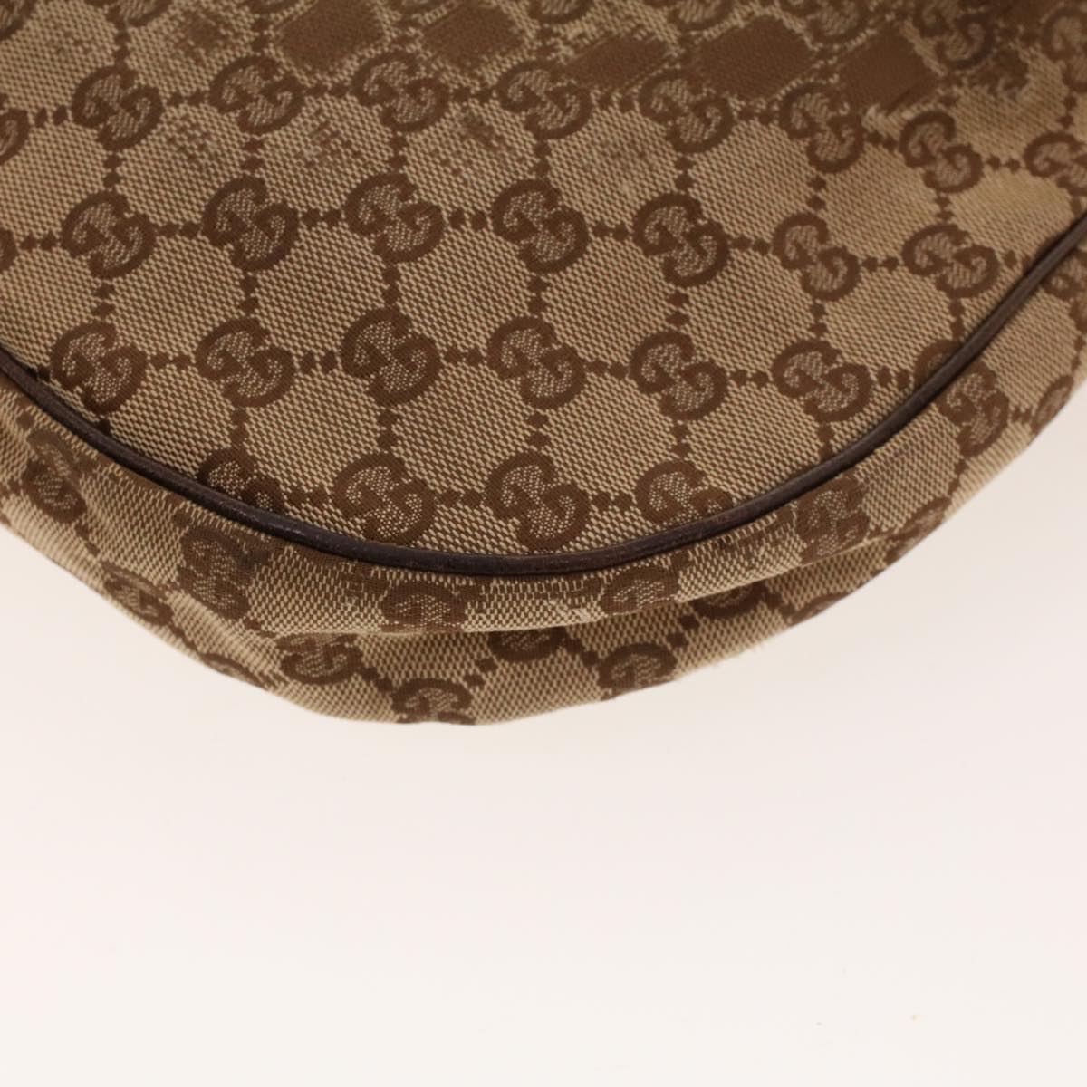 GUCCI GG Canvas Web Sherry Line Shoulder Bag Beige Red Green 122790 42089