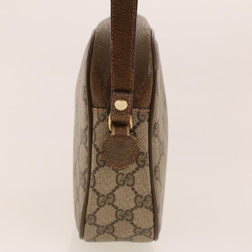 GUCCI GG Canvas Web Sherry Line Clutch Bag Beige Red Green 8901034 42098