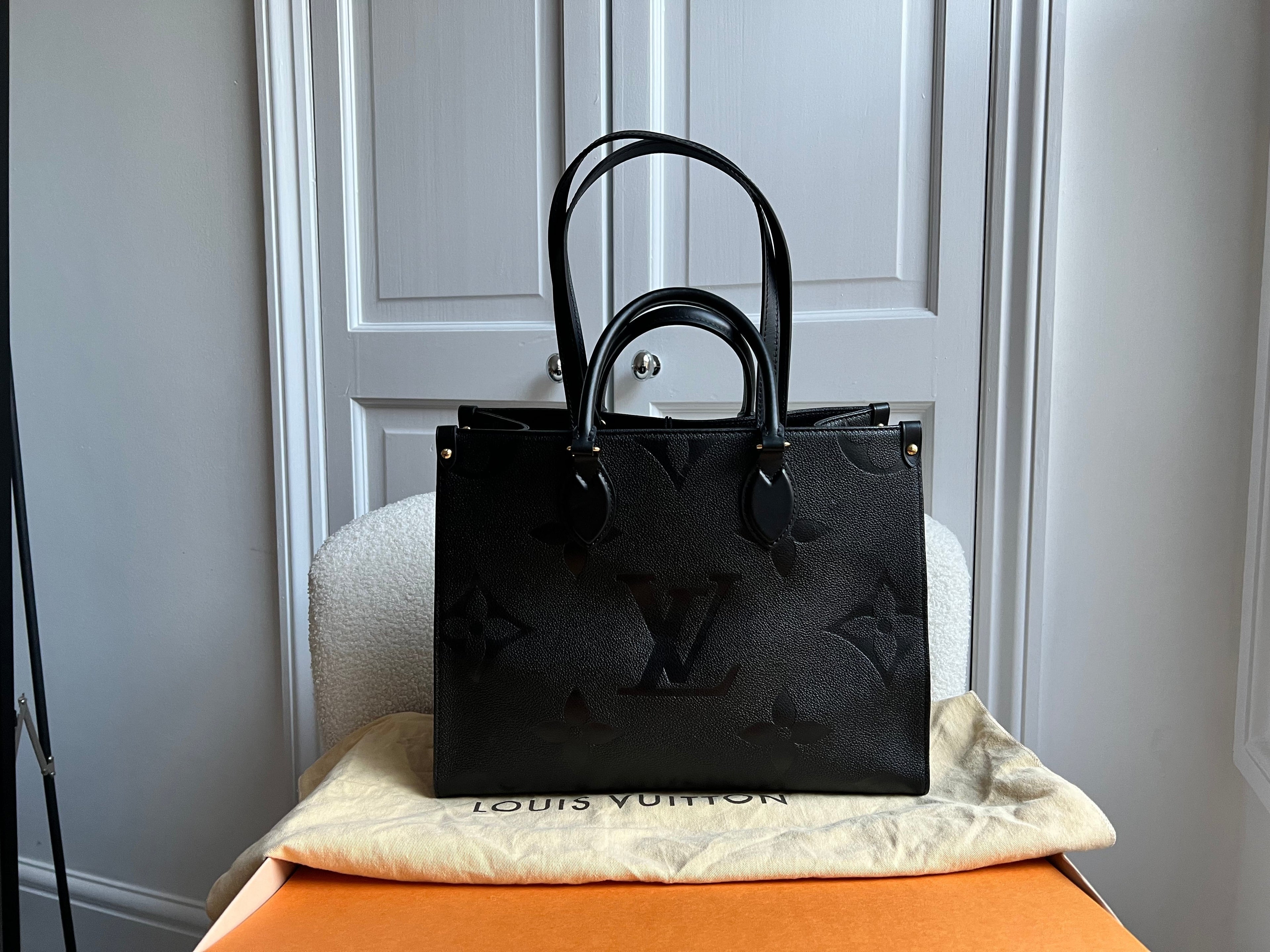 Louis Vuitton On the Go MM Black Empreinte (RRP £2,450)