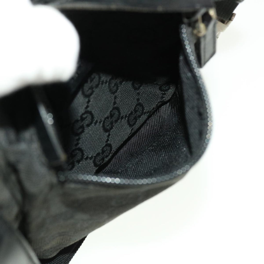 GUCCI GG Canvas Waist bag Black 28566 42100
