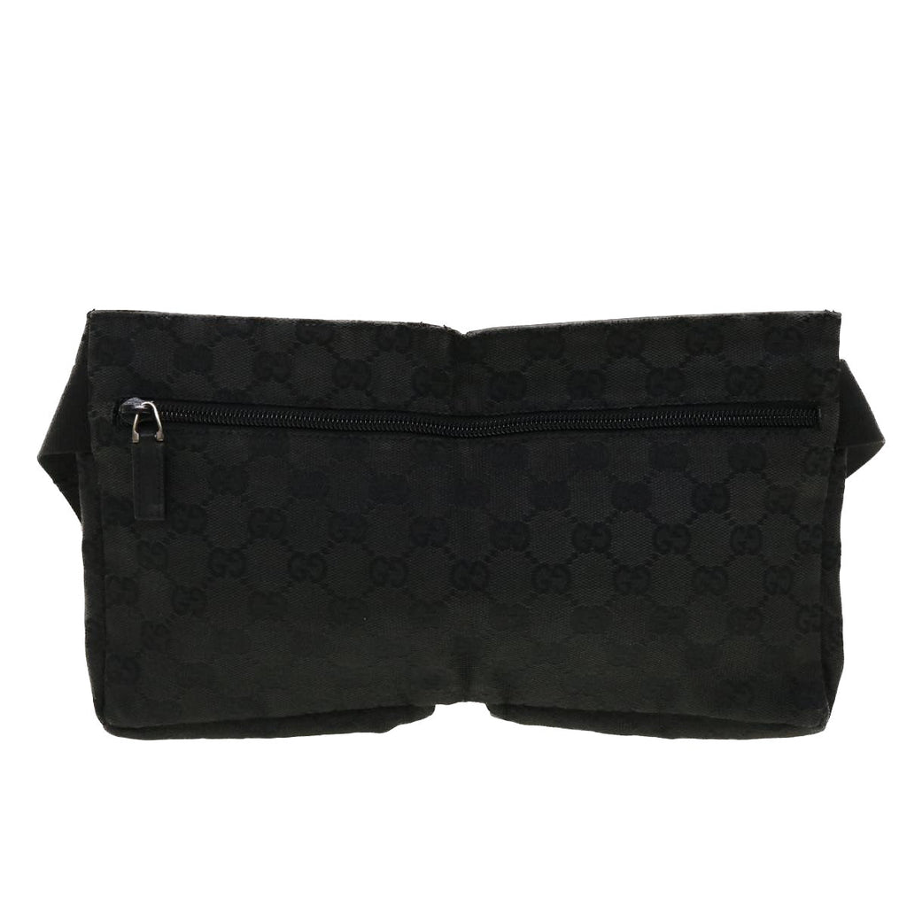 GUCCI GG Canvas Waist bag Black 28566 42100