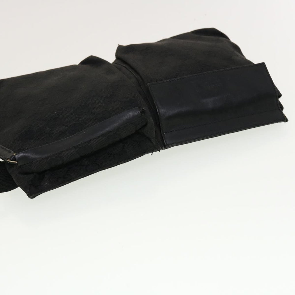 GUCCI GG Canvas Waist bag Black 28566 42100