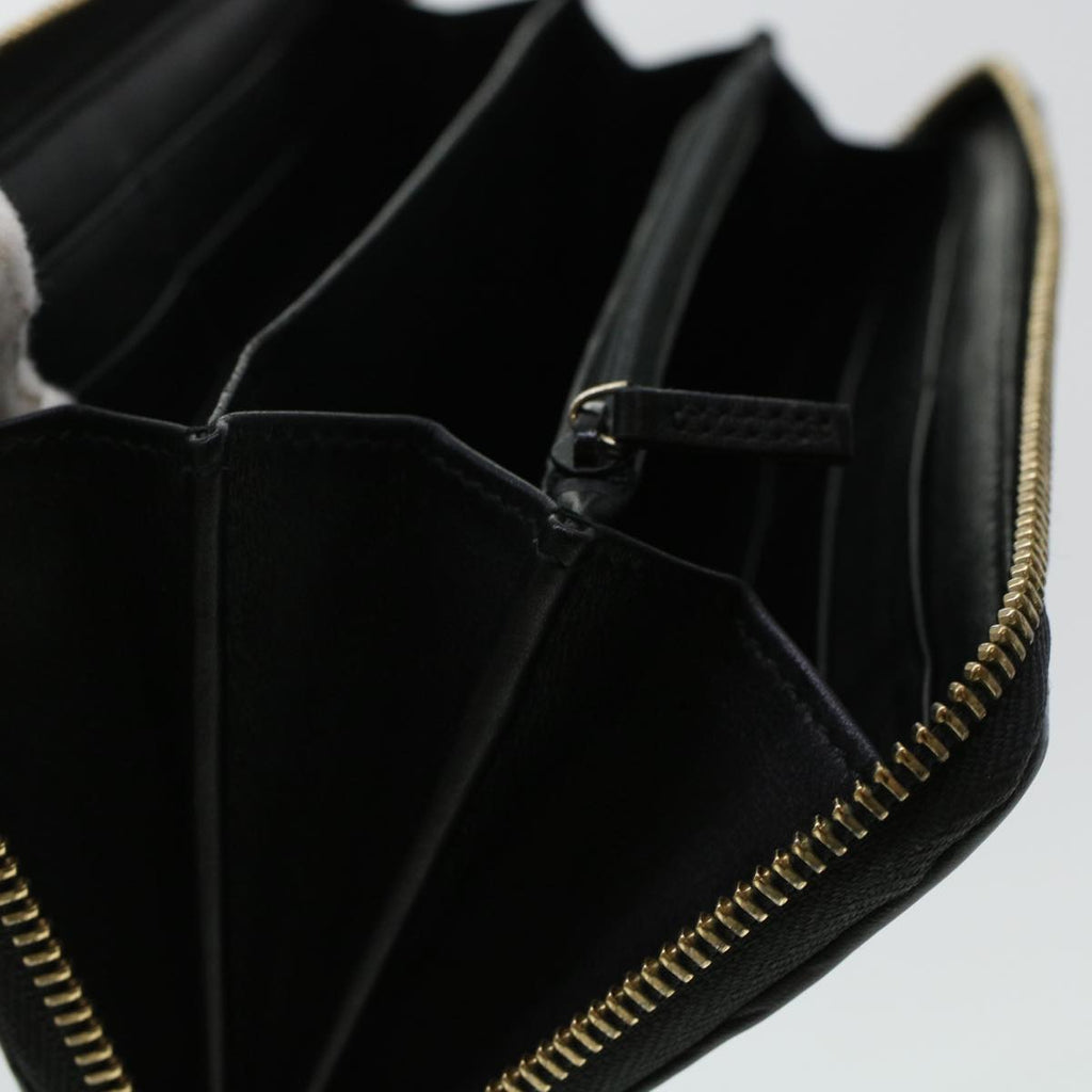 GUCCI GG Canvas Guccissima Long Wallet Black 291132 42180