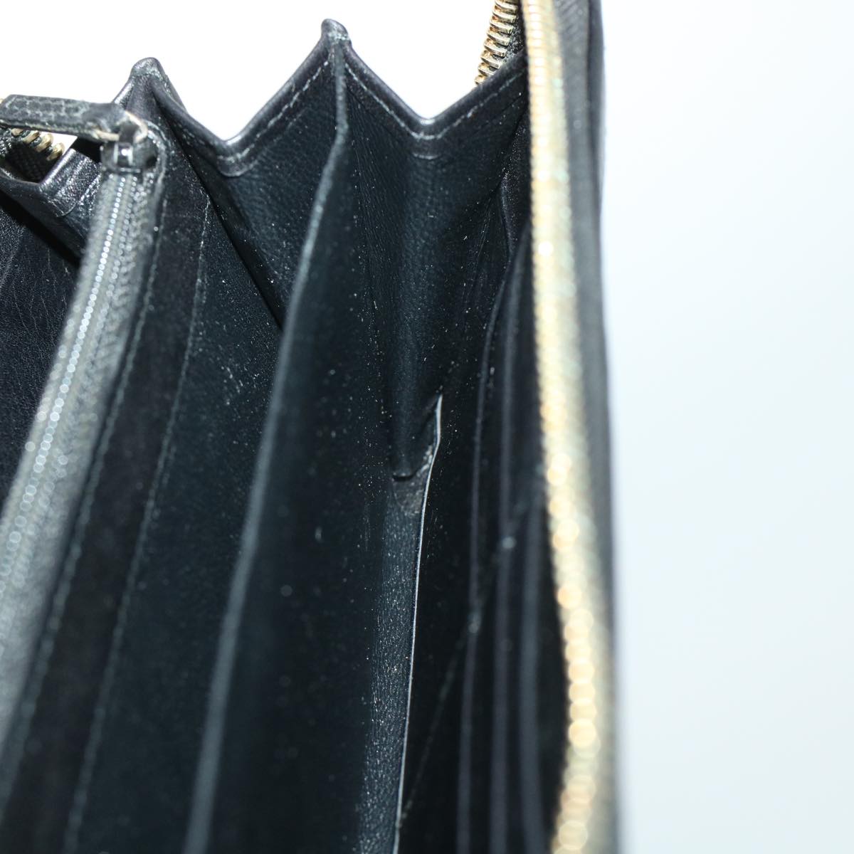 GUCCI GG Canvas Guccissima Long Wallet Black 291132 42180