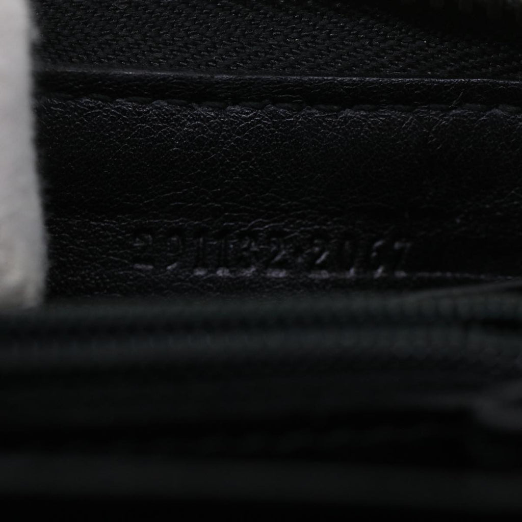 GUCCI GG Canvas Guccissima Long Wallet Black 291132 42180