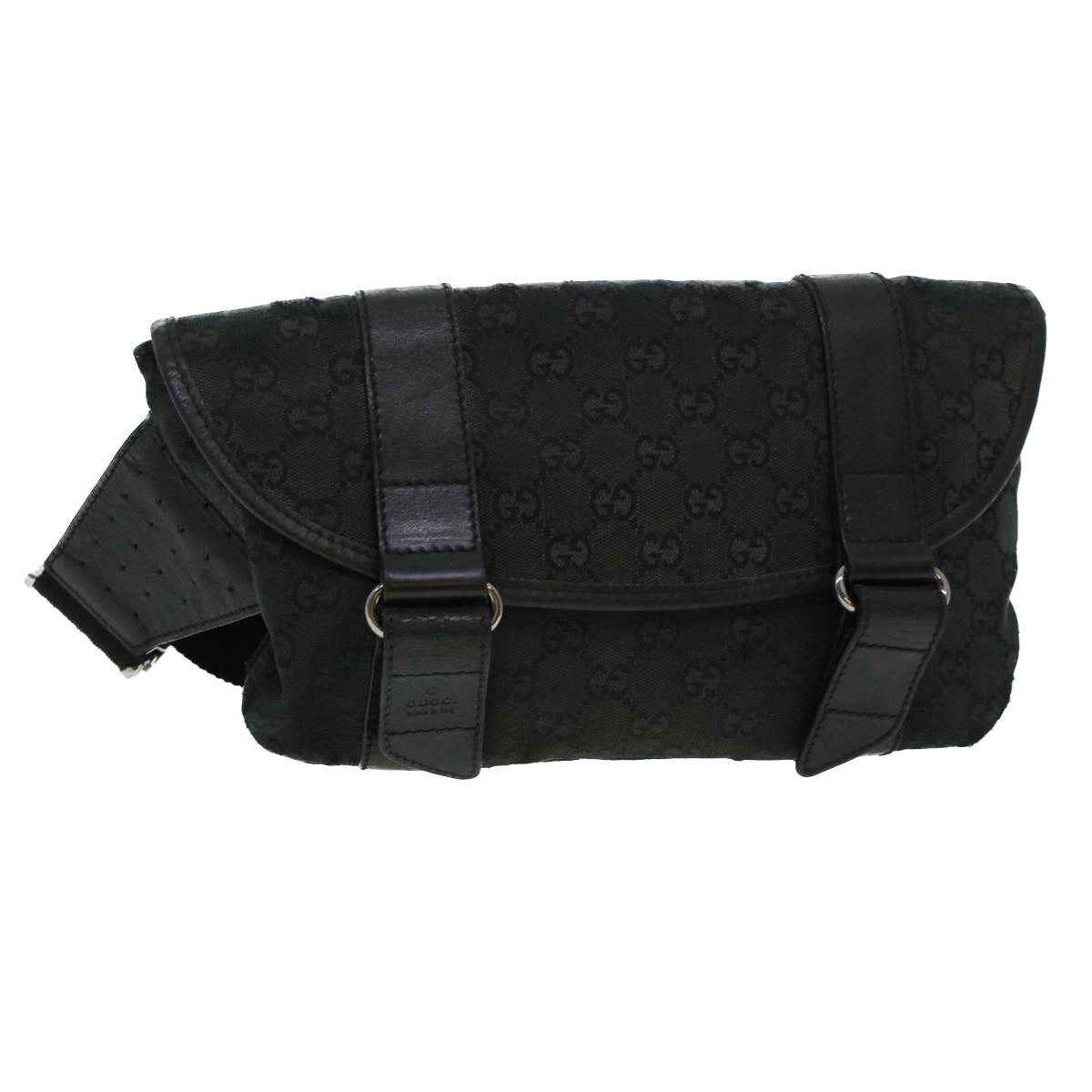 GUCCI GG Canvas Waist bag Black 145851 42185