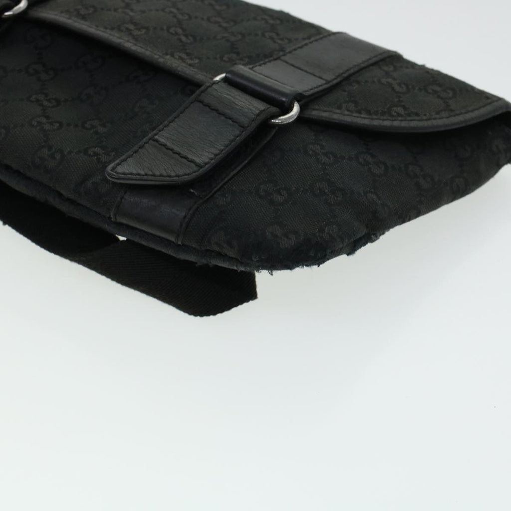 GUCCI GG Canvas Waist bag Black 145851 42185