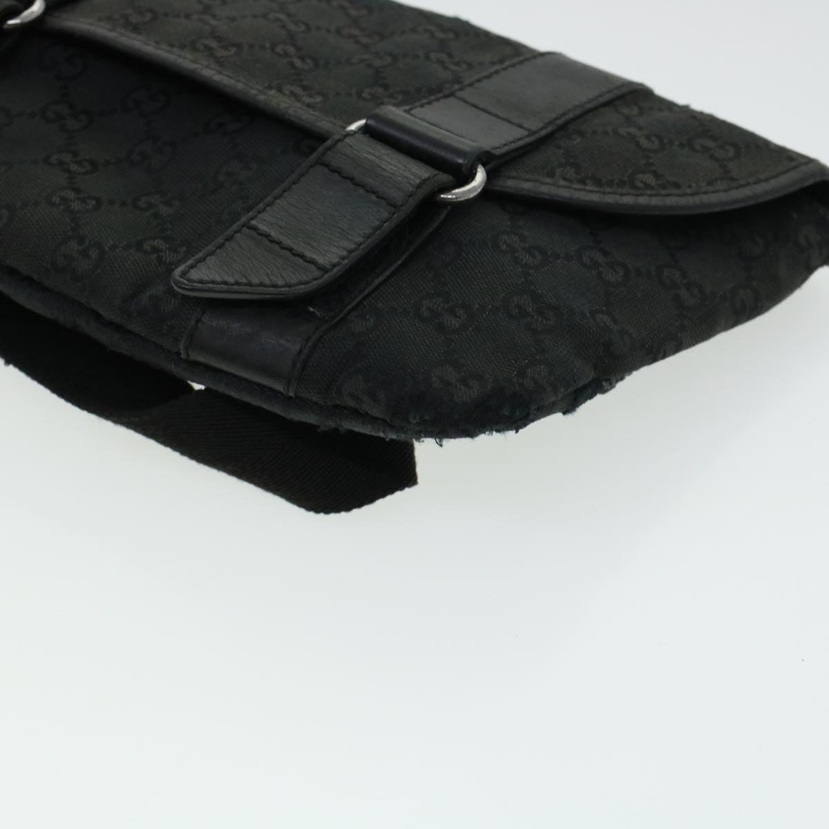 GUCCI GG Canvas Waist bag Black 145851 42185