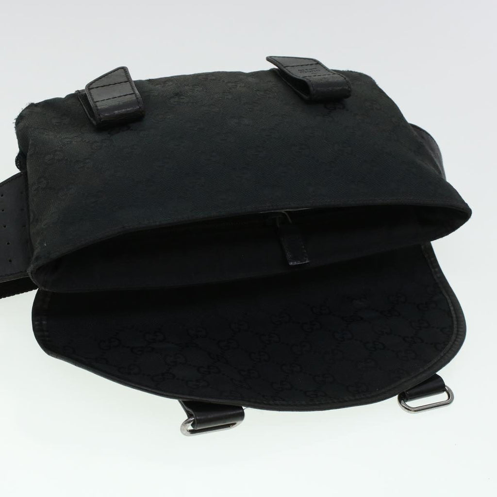GUCCI GG Canvas Waist bag Black 145851 42185