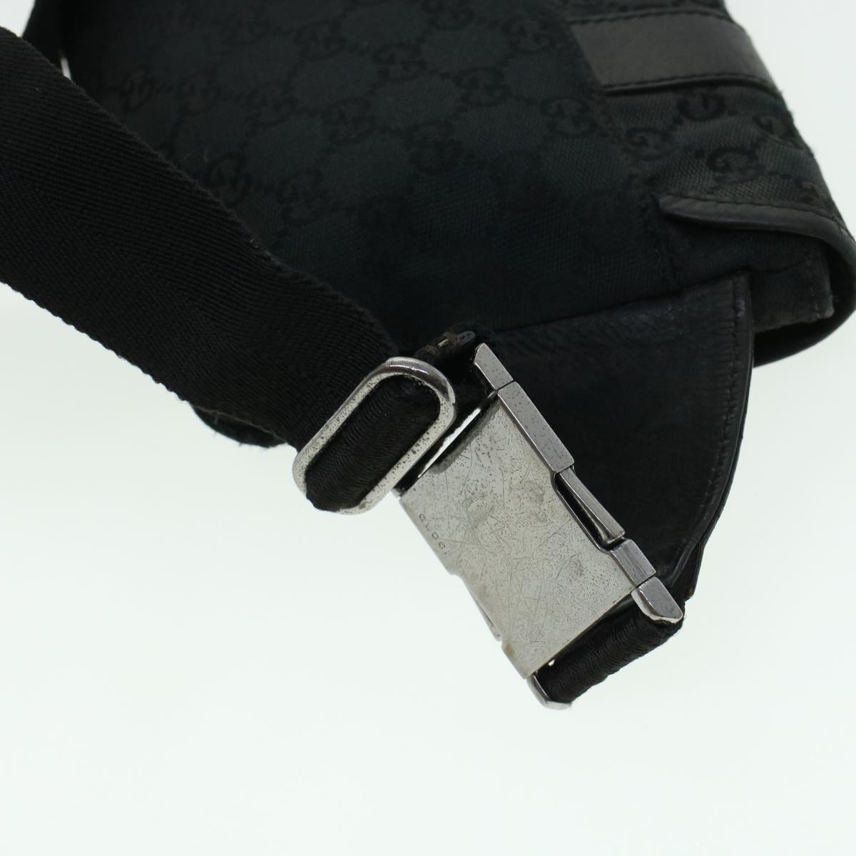 GUCCI GG Canvas Waist bag Black 145851 42185