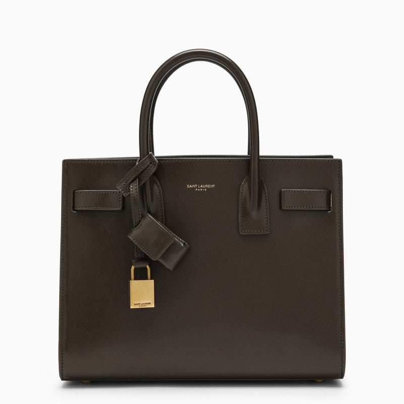 Saint Laurent Light Musk Leather Baby Sac De Jour Bag Women