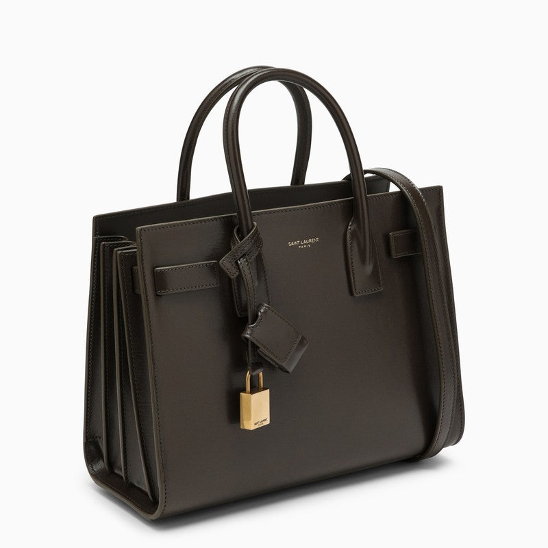 Saint Laurent Light Musk Leather Baby Sac De Jour Bag Women