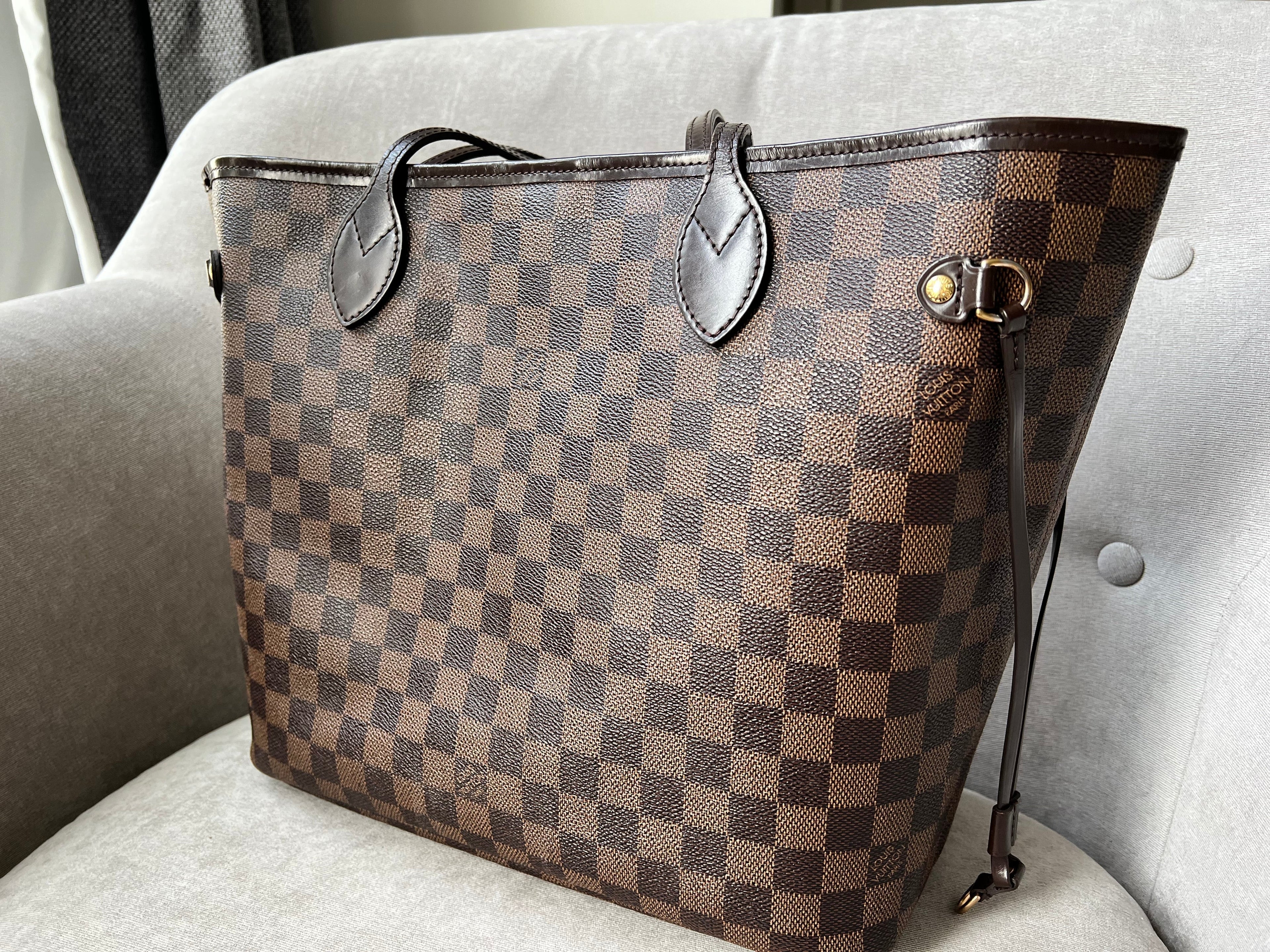 Louis Vuitton Neverfull MM Damier Ebene Cherry Interior (RRP £1,410)