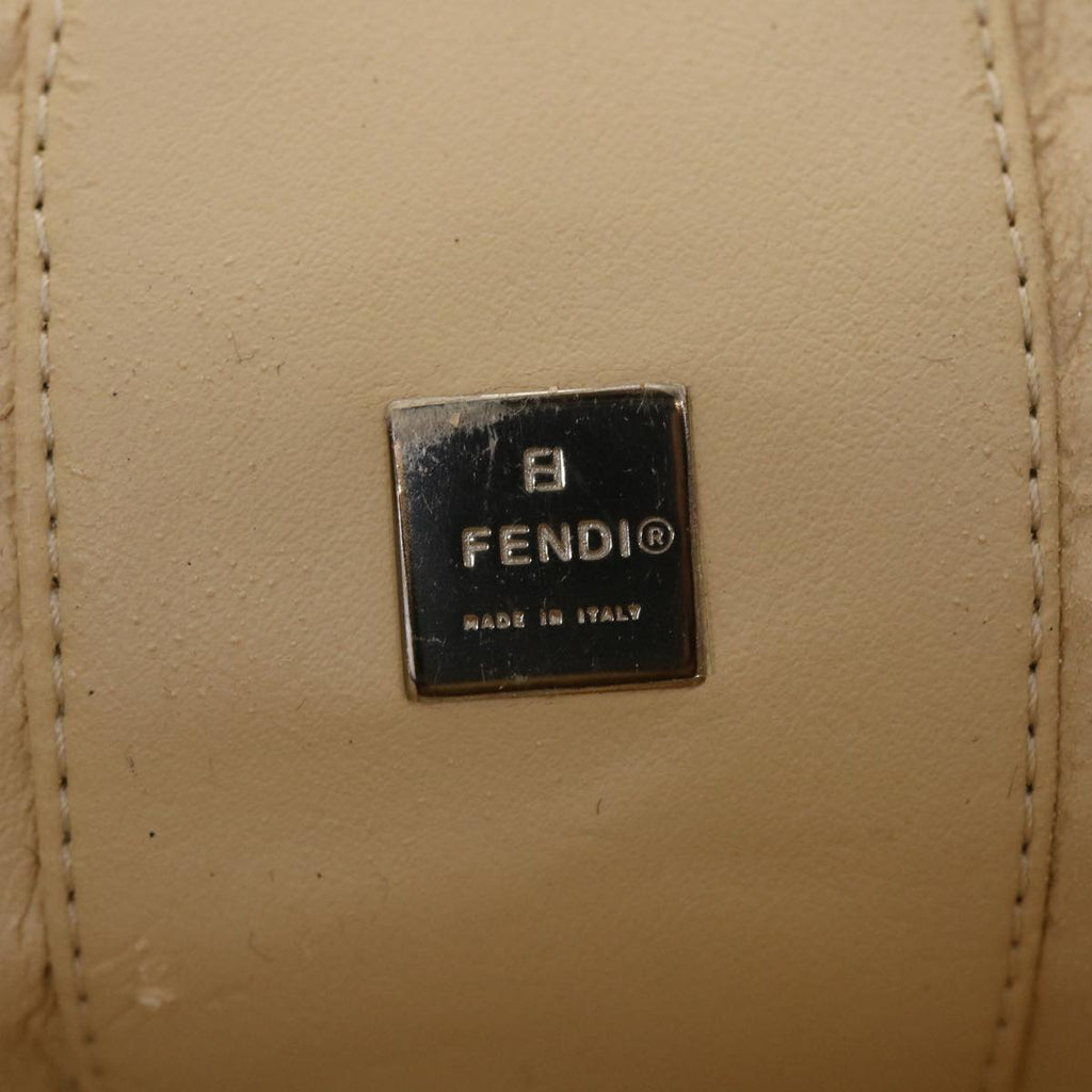 FENDI Zucca Canvas Vanity Cosmetic Pouch Black Brown 42334