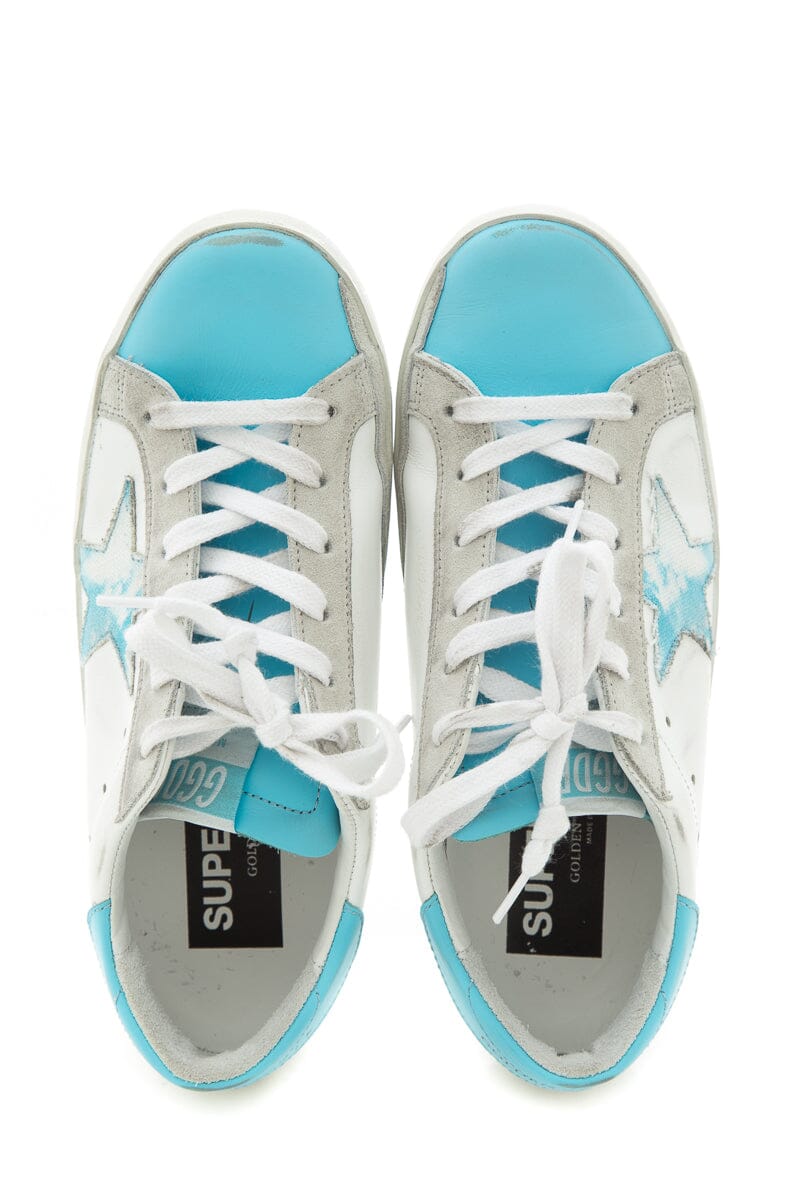 Golden Goose Blue Tie Dye Star "Float On"  Sneakers SZ 35