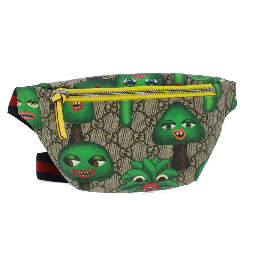GUCCI GG Canvas Sherry Line Children Cactus Waist bag Beige 502095 42432A