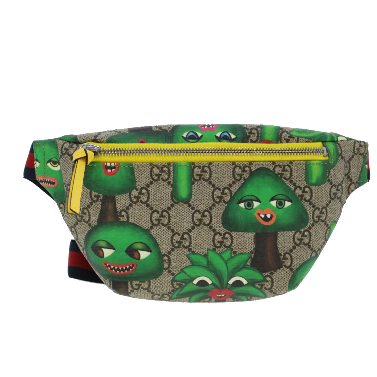 GUCCI GG Canvas Sherry Line Children Cactus Waist bag Beige 502095 42432A