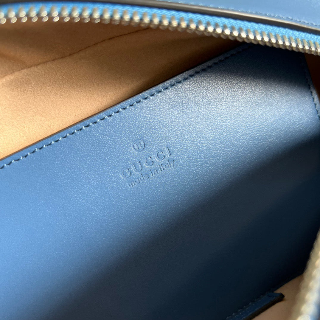 gg Marmont Matelasse Shoulder Bag Blue For Women, Women’s Bags 9.5in/24cm gg 634936 UM8BF 4340