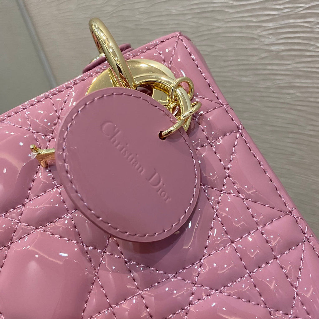 GLAMI Mini Lady Bag with Chain Gold Toned Hardware, Coral Pink, For Women WomenÃ¢â‚¬â„¢s Handbags, 18cm CD