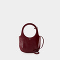 HOLY NAPLAK LEATHER BAG BURGUNDY