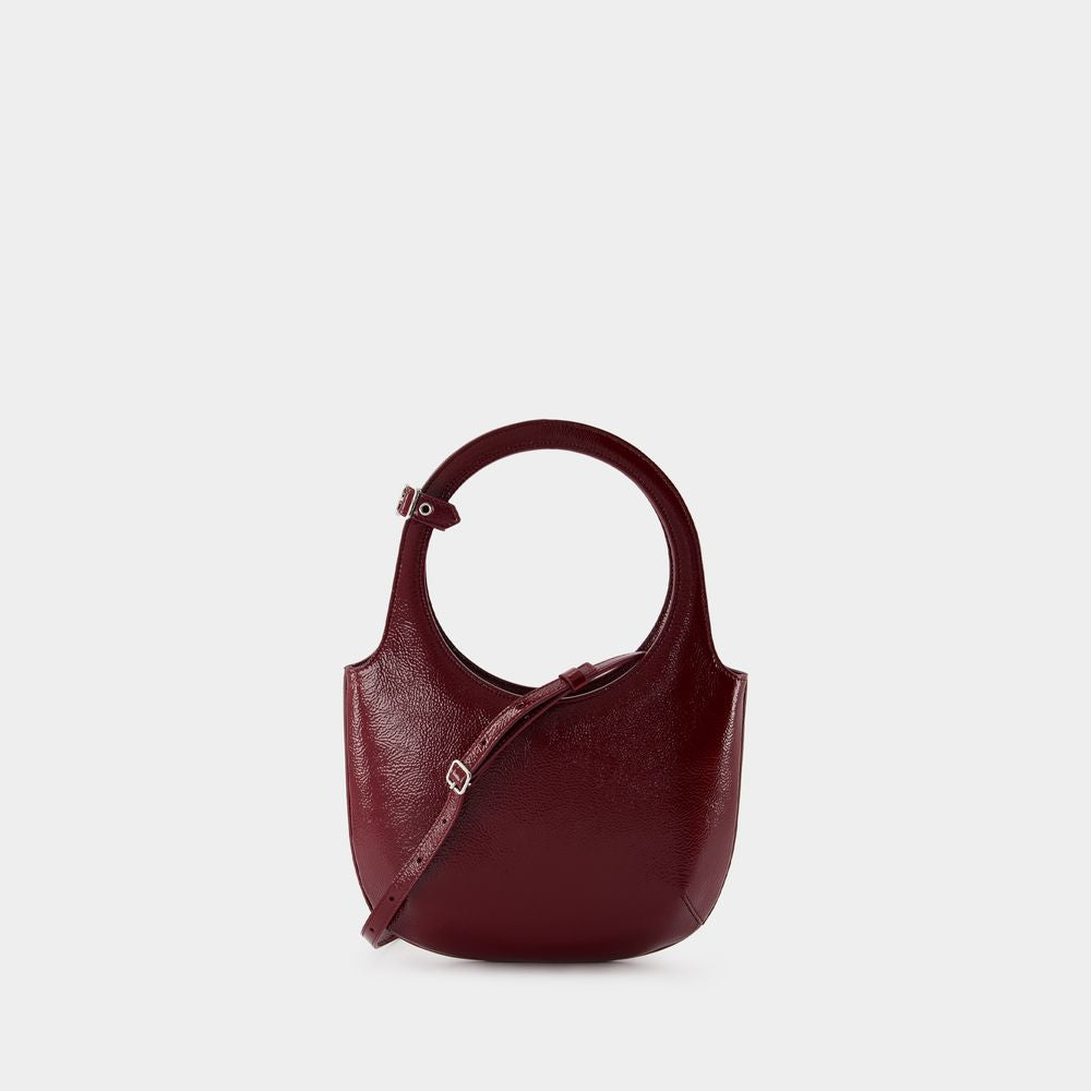 HOLY NAPLAK LEATHER BAG BURGUNDY