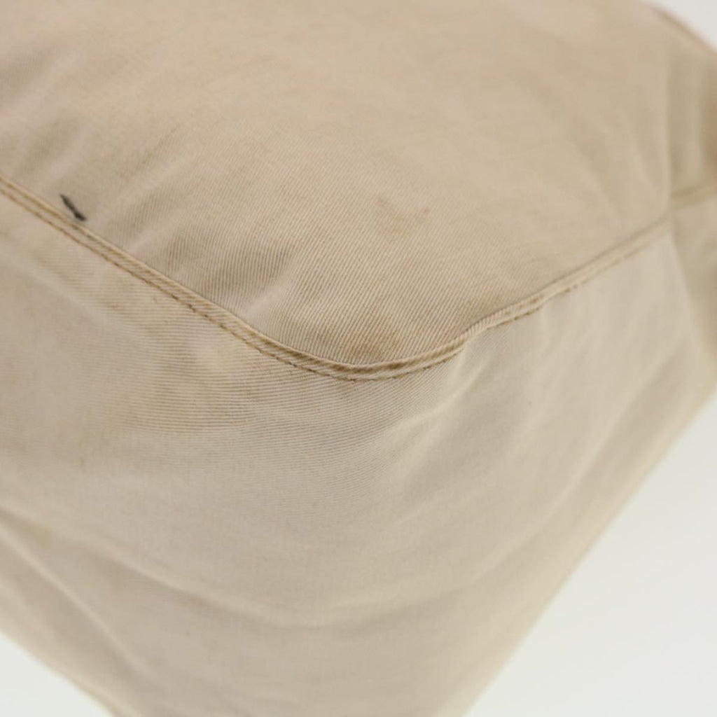FENDI Mamma Baguette Shoulder Bag Canvas Beige 2355.26325.008 42758