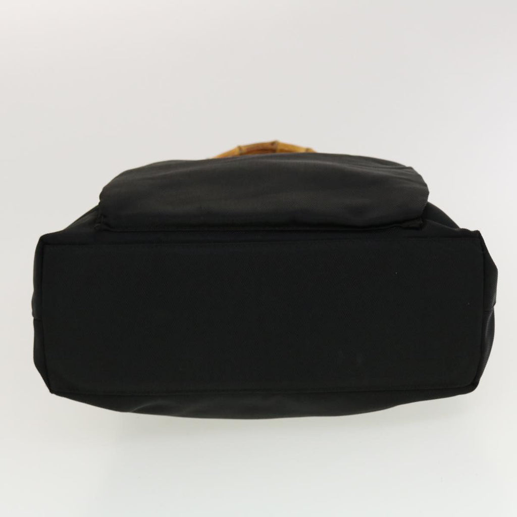 GUCCI Bamboo Hand Bag Nylon 2way Black 002.2122.0506 42767