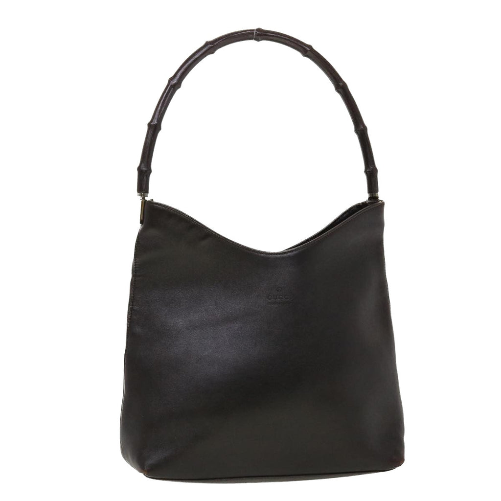 GUCCI Shoulder Bag Leather Black 0013244 42833