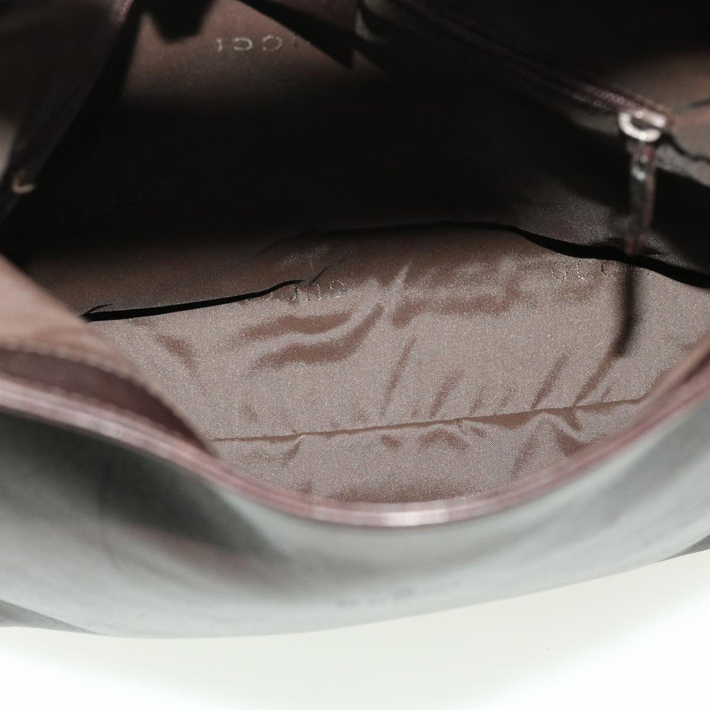 GUCCI Shoulder Bag Leather Black 0013244 42833