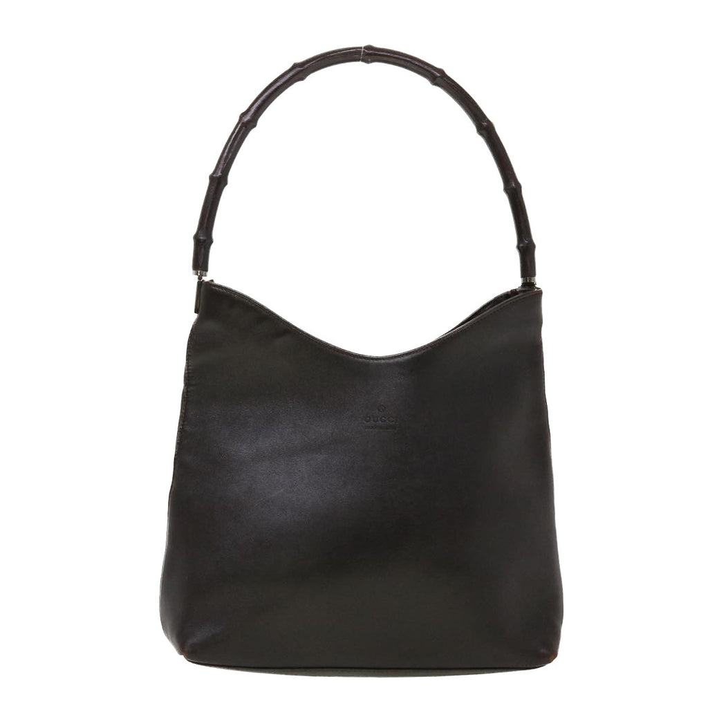 GUCCI Shoulder Bag Leather Black 0013244 42833