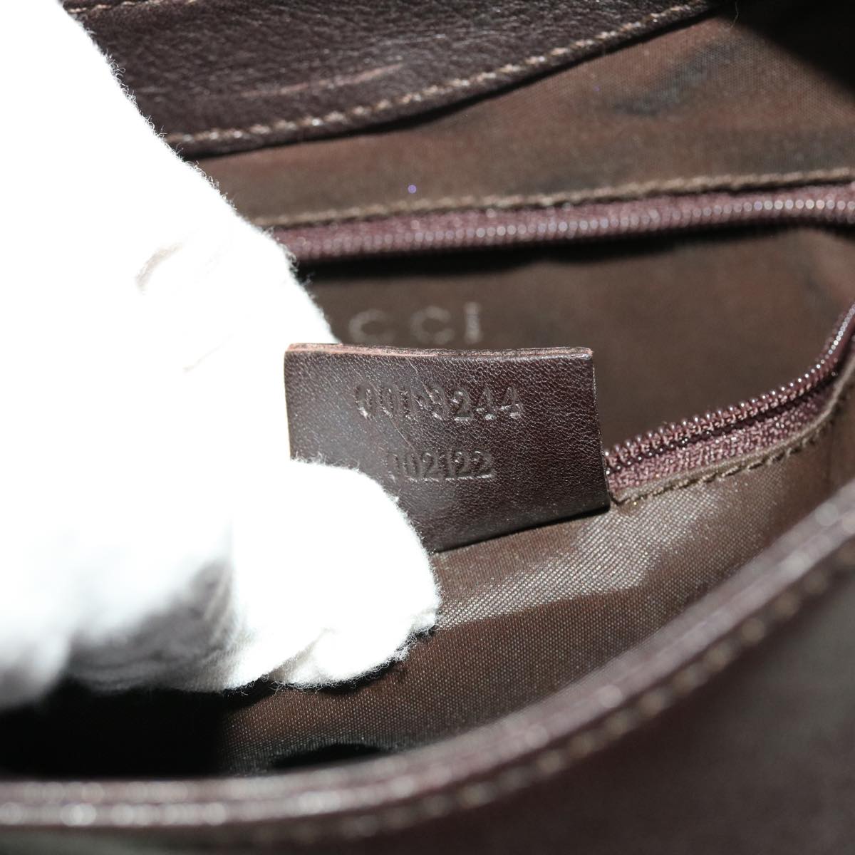 GUCCI Shoulder Bag Leather Black 0013244 42833