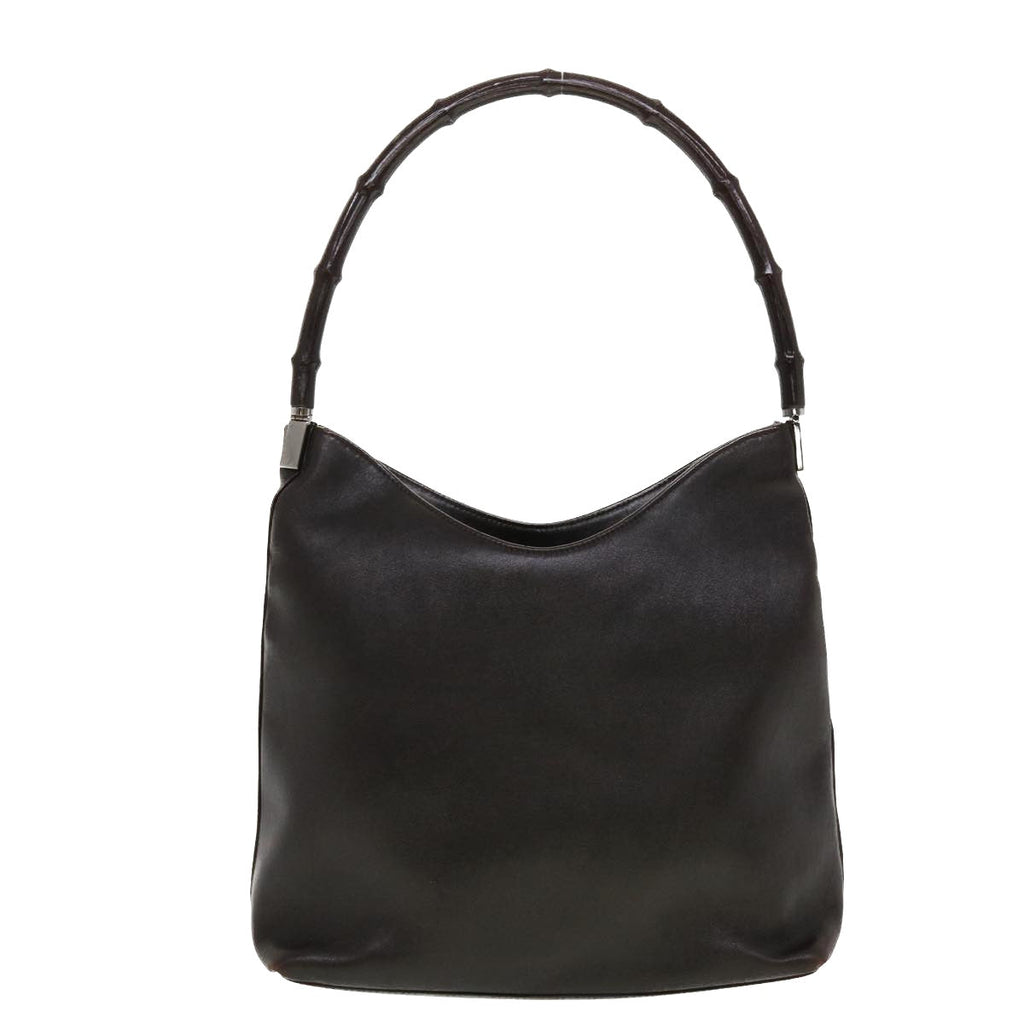 GUCCI Shoulder Bag Leather Black 0013244 42833
