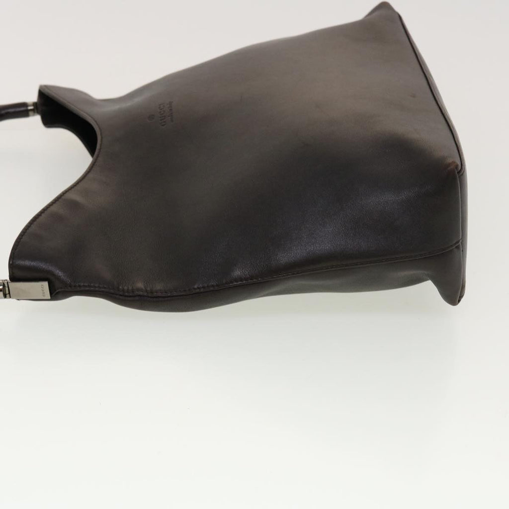 GUCCI Shoulder Bag Leather Black 0013244 42833