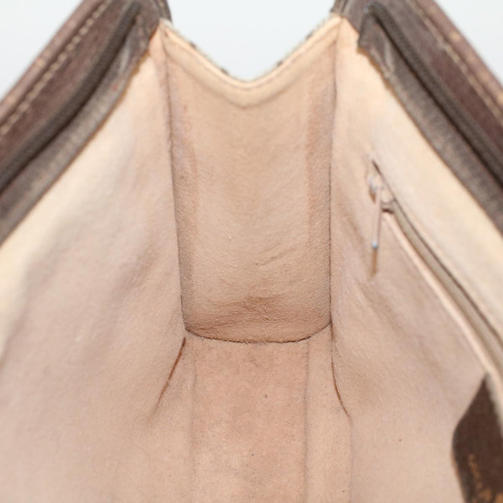 GUCCI GG Canvas Clutch Bag PVC Leather Beige 97.01.037 42879