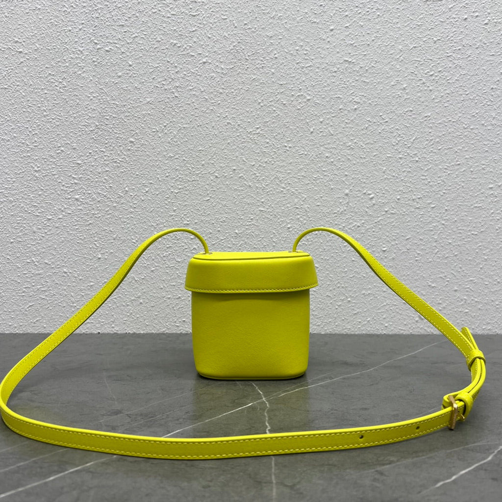 GLAMI Small Box Cuir Triomphe Yellow For Women 4in/11cmÃƒâ€šÃ‚Â 