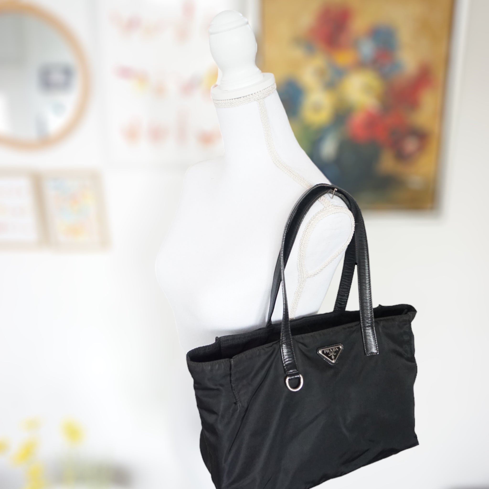 Prada Sort Skuldertaske