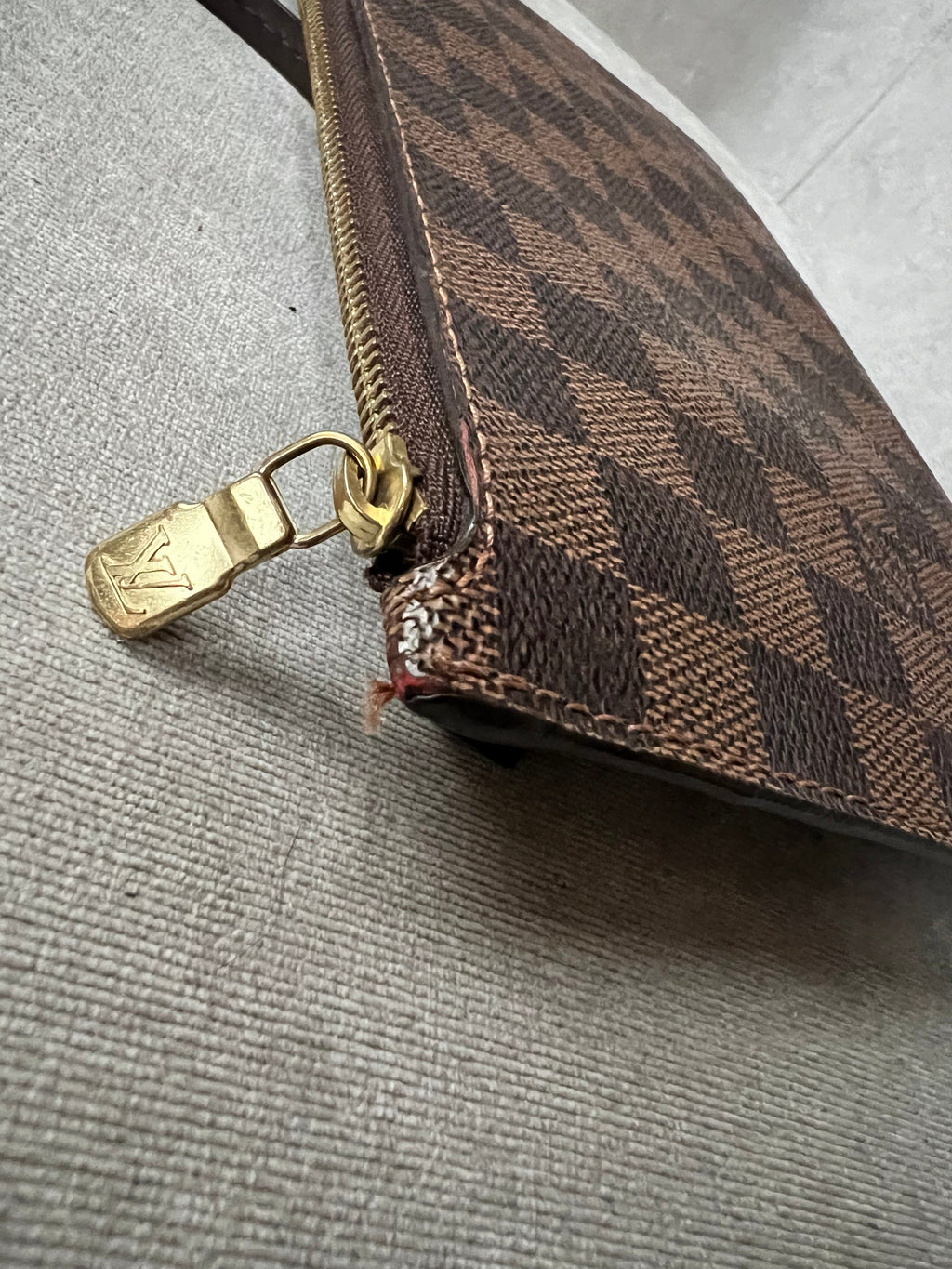 Louis Vuitton Pouch (from Neverfull) in Damier Ebene