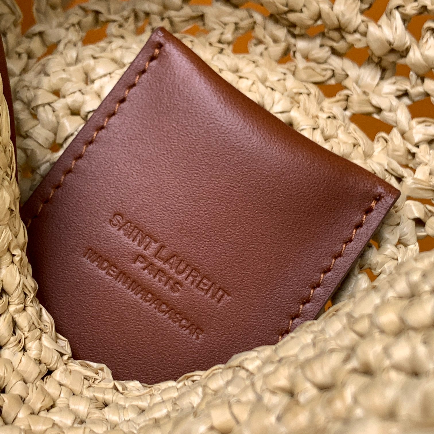 GLAMI Sac Rond Bag In Raffia For Women 8.3in/21cm YSL Brown 685601GAAAA2080