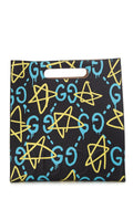 Gucci Black & Blue Ghost Leather Tote