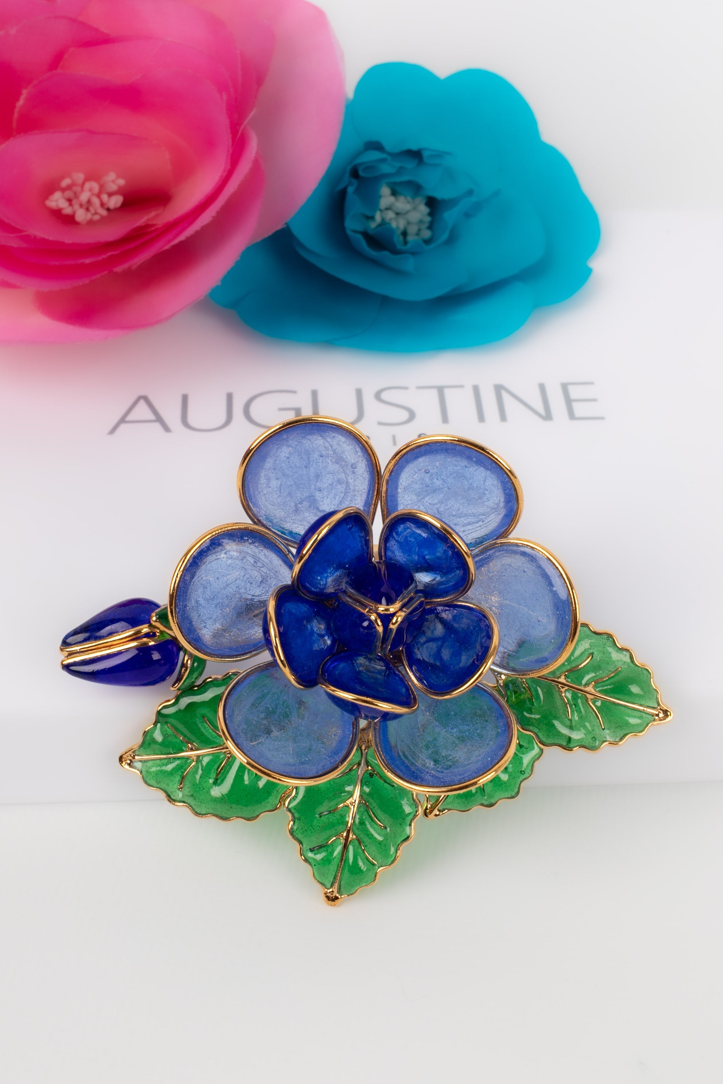 Broche / Pendentif en pÃƒÆ’Ã‚Â¢te de verre Augustine