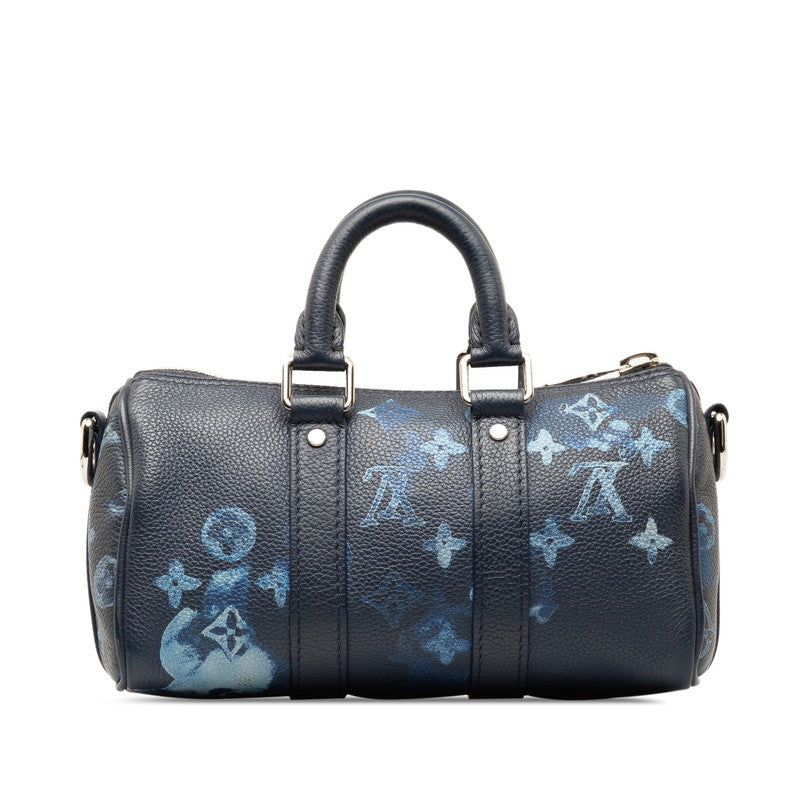 Louis Vuitton Monogram Water Keepall XS Mini Boston Bag Shoulder Bag 2WAY M57844 Water Color Navy PVC Leather  Louis Vuitton