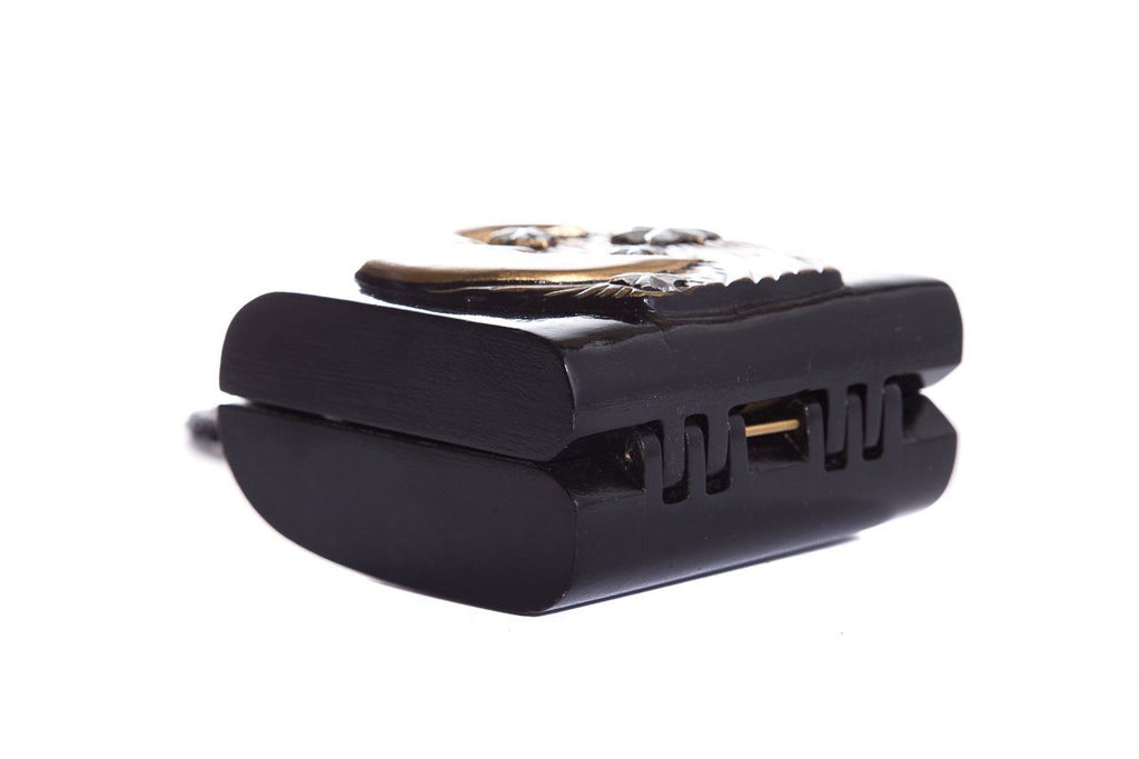 Timmy Woods Handmade Black & Gold Shoulder Bag