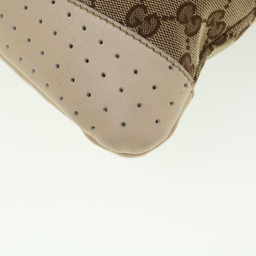 GUCCI GG Canvas Shoulder Bag Beige 145857 43173