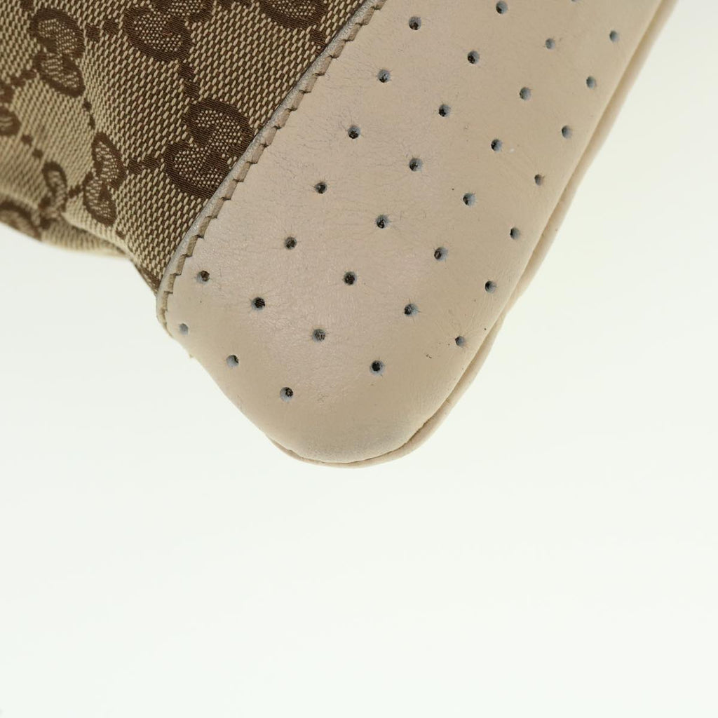 GUCCI GG Canvas Shoulder Bag Beige 145857 43173