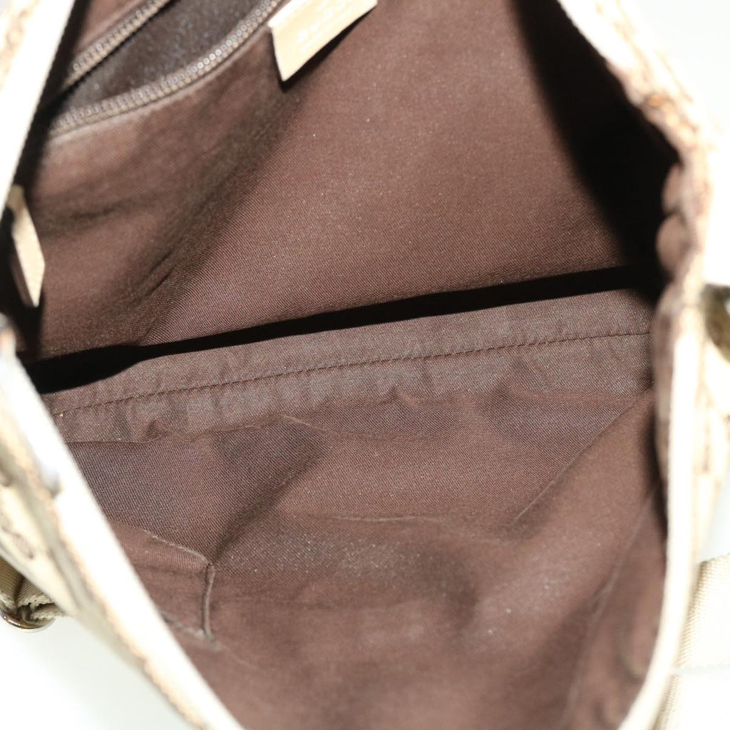 GUCCI GG Canvas Shoulder Bag Beige 145857 43173