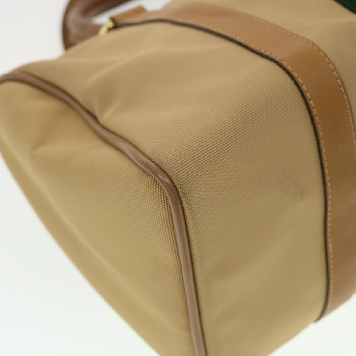 GUCCI Web Sherry Line Boston Bag Canvas Beige Red Green 378.012.3841 43210