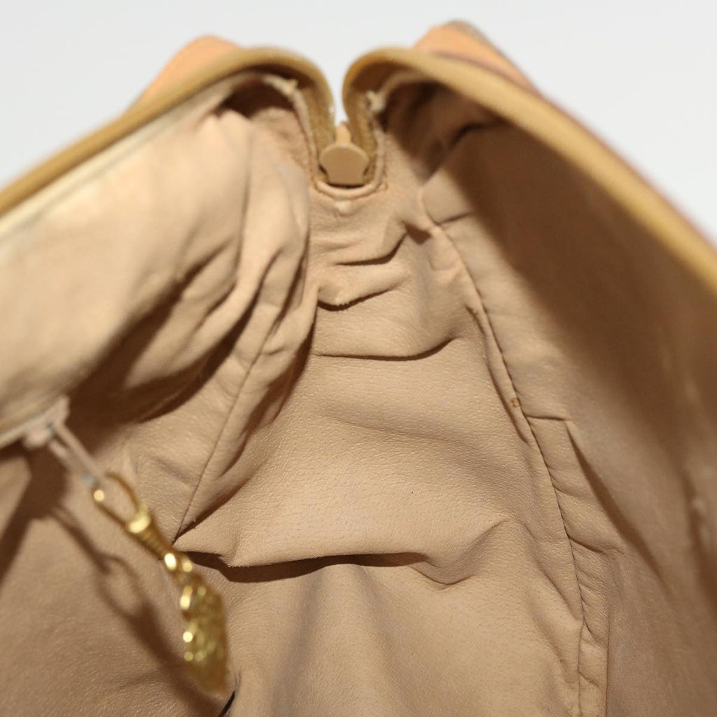 GUCCI Micro GG Canvas Hand Bag PVC Leather Beige 002.104.0033 43224