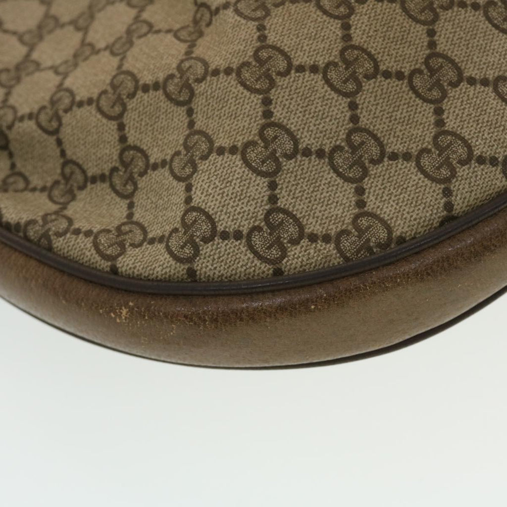 GUCCI GG Canvas Shoulder Bag PVC Leather Beige 41.02.058 43239
