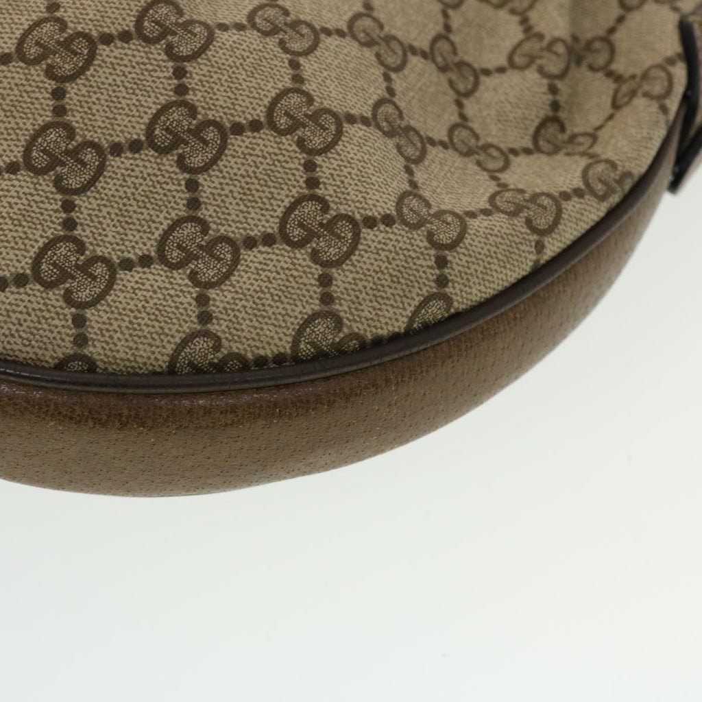 GUCCI GG Canvas Shoulder Bag PVC Leather Beige 41.02.058 43239