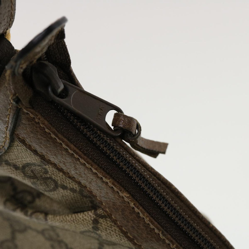 GUCCI GG Canvas Shoulder Bag PVC Leather Beige 41.02.058 43239